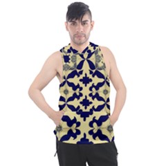 Royal Fractal Pattern 3 Men s Sleeveless Hoodie by violetheavensky