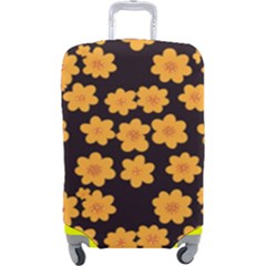 Retro 40s 50s Flowers Pattern Halloween 4 Luggage Cover (large) by violetheavensky