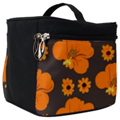 Retro 40s 50s Flowers Pattern Halloween 2 Make Up Travel Bag (big) by violetheavensky