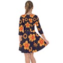 Retro 40s 50s Flowers Pattern Halloween Smock Dress View2