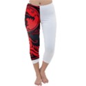 Red Yin Yang Dragons Capri Winter Leggings  View1