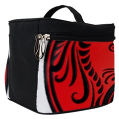 Red Yin Yang Dragons Make Up Travel Bag (small) by JeffBartels