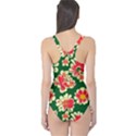 Retro 40s 50s Mexico Flowers Pattern 2 One Piece Swimsuit View2