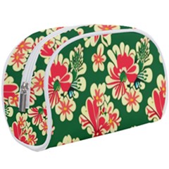 Retro 40s 50s Mexico Flowers Pattern 2 Make Up Case (large) by violetheavensky