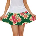 Retro 40s 50s Mexico Flowers Pattern 2 Women s Skort View1