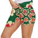 Retro 40s 50s Mexico Flowers Pattern 2 Women s Skort View2