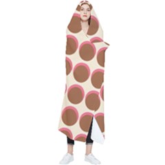 Retro 40s 50s Cupcake Pattern Wearable Blanket by violetheavensky