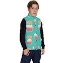 Retro 40s 50s Cupcake Pattern 3 Kid s Button Up Puffer Vest View3