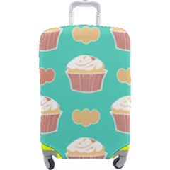 Retro 40s 50s Cupcake Pattern 3 Luggage Cover (large) by violetheavensky