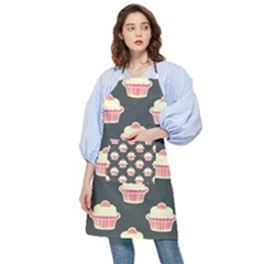 Retro 40s 50s Cupcake Pattern 4 Pocket Apron by violetheavensky