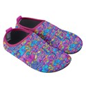 Floral colorful  Kids  Sock-Style Water Shoes View1