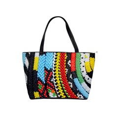 Multi-colored Beaded Background Large Shoulder Bag by artattack4all