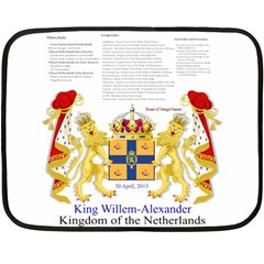 King Willem Twin-sided Mini Fleece Blanket by artattack4all