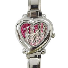 Mauve Gradient Rhinestones  Classic Elegant Ladies Watch (heart) by artattack4all