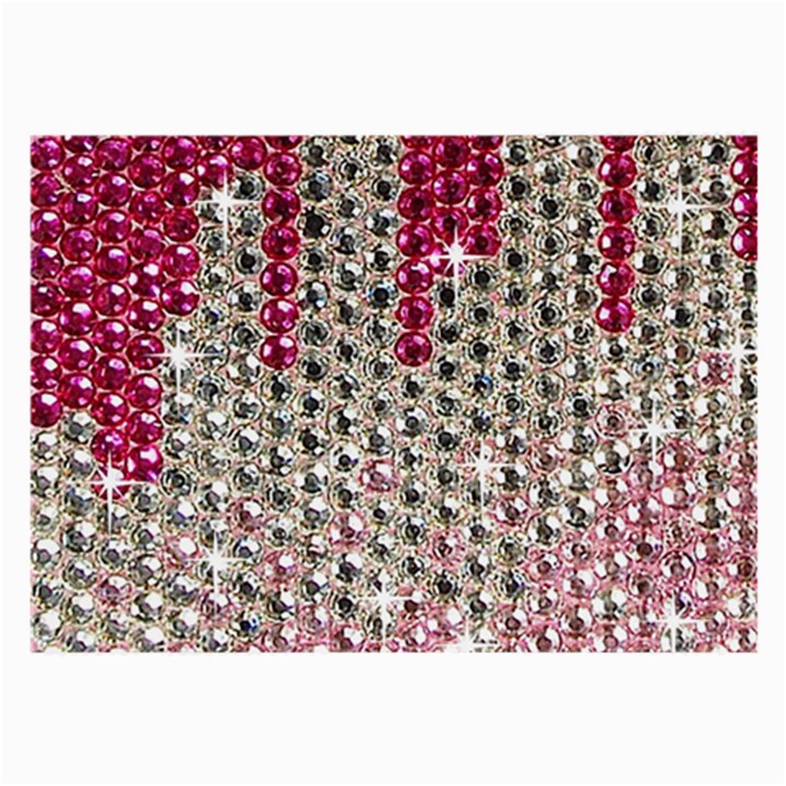 Mauve Gradient Rhinestones  Twin-sided Handkerchief