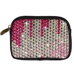 Mauve Gradient Rhinestones  Compact Camera Case by artattack4all