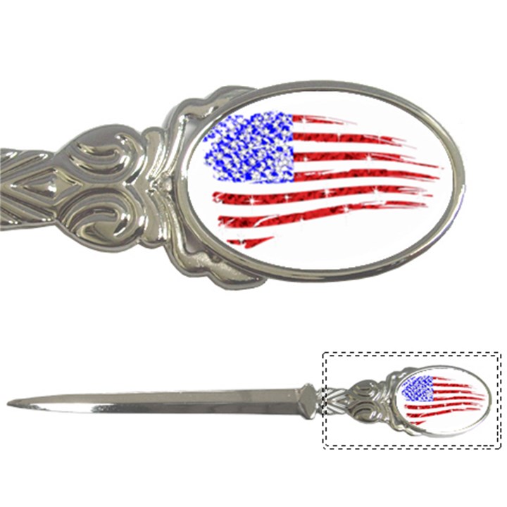 Sparkling American Flag Paper Knife