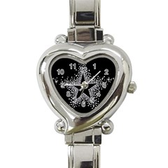 Sparkling Bling Star Cluster Classic Elegant Ladies Watch (heart) by artattack4all