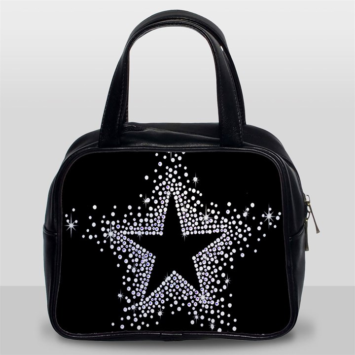 Sparkling Bling Star Cluster Twin-sided Satched Handbag