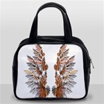 Brown Feather wing Twin-sided Satched Handbag Front