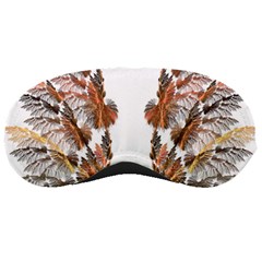 Brown Feather Wing Sleep Eye Mask by artattack4all