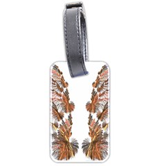 Brown Feather Wing Twin-sided Luggage Tag by artattack4all