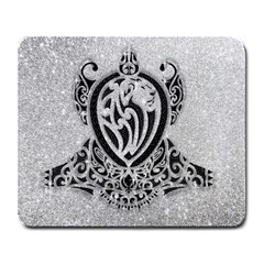 Diamond Bling Lion Large Mouse Pad (rectangle) by artattack4all