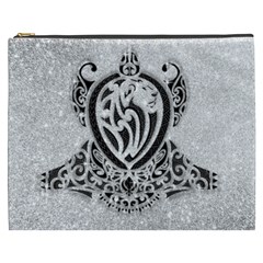 Diamond Bling Lion Cosmetic Bag (xxxl) by artattack4all