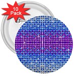 Rainbow of Colors, Bling and Glitter 10 Pack Large Button (Round) Front