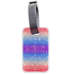 Rainbow Of Colors, Bling And Glitter Twin-sided Luggage Tag by artattack4all