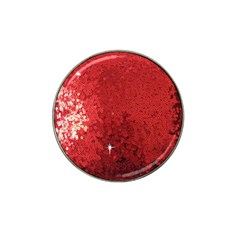 Sequin And Glitter Red Bling 10 Pack Golf Ball Marker (for Hat Clip) by artattack4all