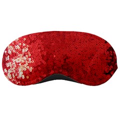 Sequin And Glitter Red Bling Sleep Eye Mask by artattack4all