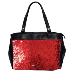 Sequin And Glitter Red Bling Twin-sided Oversized Handbag by artattack4all