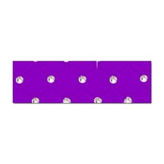 Royal Purple And Silver Bead Bling Bumper Sticker by artattack4all