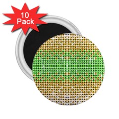 Diamond Cluster Color Bling 10 Pack Regular Magnet (round) by artattack4all