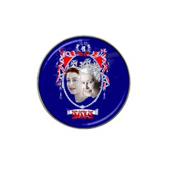 Queen Elizabeth 2012 Jubilee Year Golf Ball Marker (for Hat Clip) by artattack4all