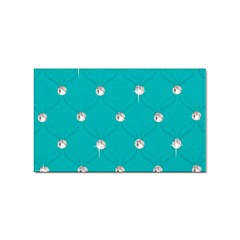 Turquoise Diamond Bling Sticker (rectangle) by artattack4all