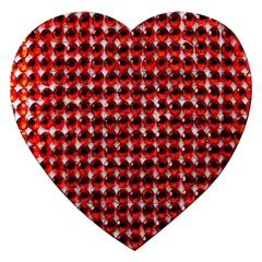 Deep Red Sparkle Bling Jigsaw Puzzle (heart) by artattack4all