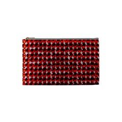 Deep Red Sparkle Bling Small Makeup Purse by artattack4all