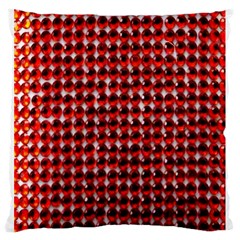 Deep Red Sparkle Bling Large Cushion Case (two Sides) by artattack4all