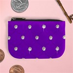 Royal Purple Sparkle Bling Coin Change Purse Front