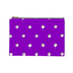 Royal Purple Sparkle Bling Large Makeup Purse by artattack4all