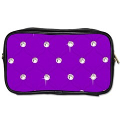 Royal Purple Sparkle Bling Twin-sided Personal Care Bag by artattack4all