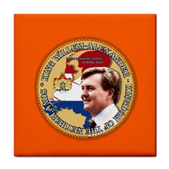 King Willem-alexander Ceramic Tile by artattack4all