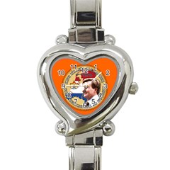 King Willem-alexander Classic Elegant Ladies Watch (heart) by artattack4all