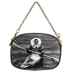 Vintage Usa Alaska Eskimo And His Kayak 1970 Single-sided Evening Purse by Vintagephotos