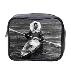 Vintage Usa Alaska Eskimo And His Kayak 1970 Twin-sided Cosmetic Case by Vintagephotos