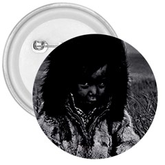 Vintage Usa Alaska Eskimo Boy 1970 Large Button (round) by Vintagephotos