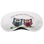 Owl always love you, cute Owls Sleep Eye Mask Front