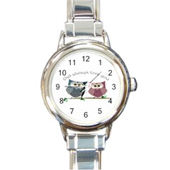 Owl Always Love You, Cute Owls Classic Elegant Ladies Watch (round) by DigitalArtDesgins